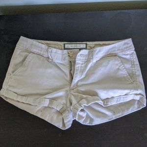 Khaki Abercrombie and Fitch shorts
